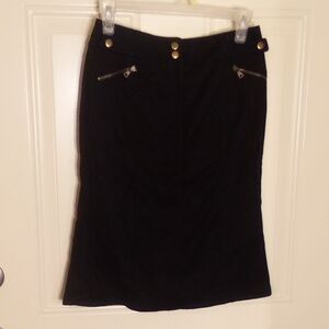 Express Knee Skirt Women Size 0 Color Black